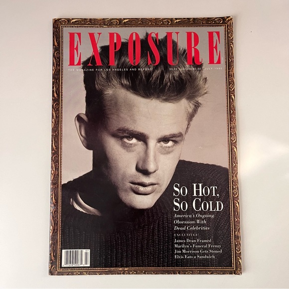 1990 super cool design LA magazine EXPOSURE— vintage graphic design pop culture - Picture 1 of 5